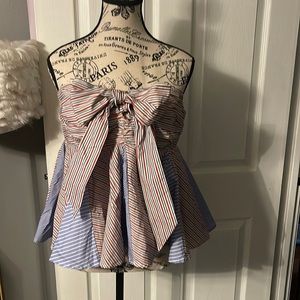 Strapless Anthropologie Top.